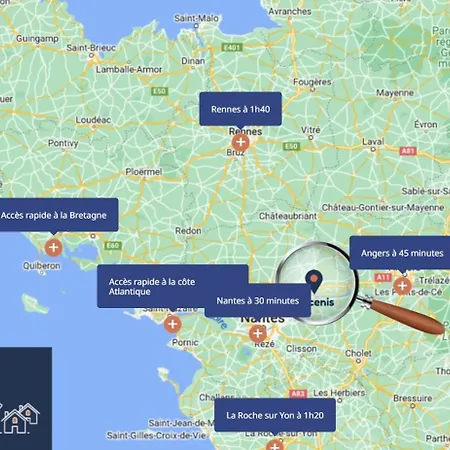 De 4 - Ancenis A11 - Logis Du Chateau Rouge Semesterbostad Mésanger