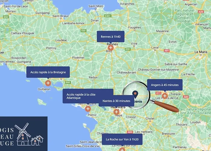 De 4 - Ancenis A11 - Logis Du Château Rouge Hébergement de vacances Mésanger